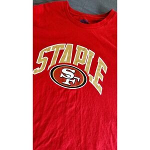 NFL Staple San Francisco 49ers tshirt mens sz 2XL red‎ collab